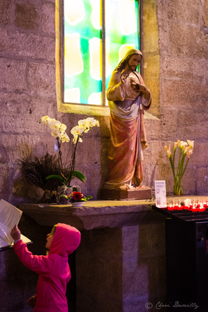 Child in Chapel at Aigues Mort