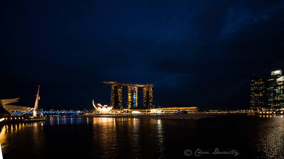 Singapore Skyline at Night 2